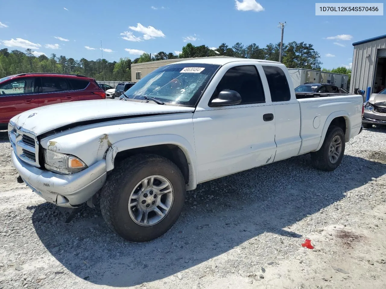 2004 Dodge Dakota Sxt VIN: 1D7GL12K54S570456 Lot: 49630484