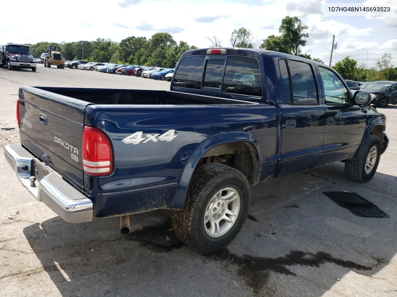 2004 Dodge Dakota Quad Slt VIN: 1D7HG48N14S693523 Lot: 63211474