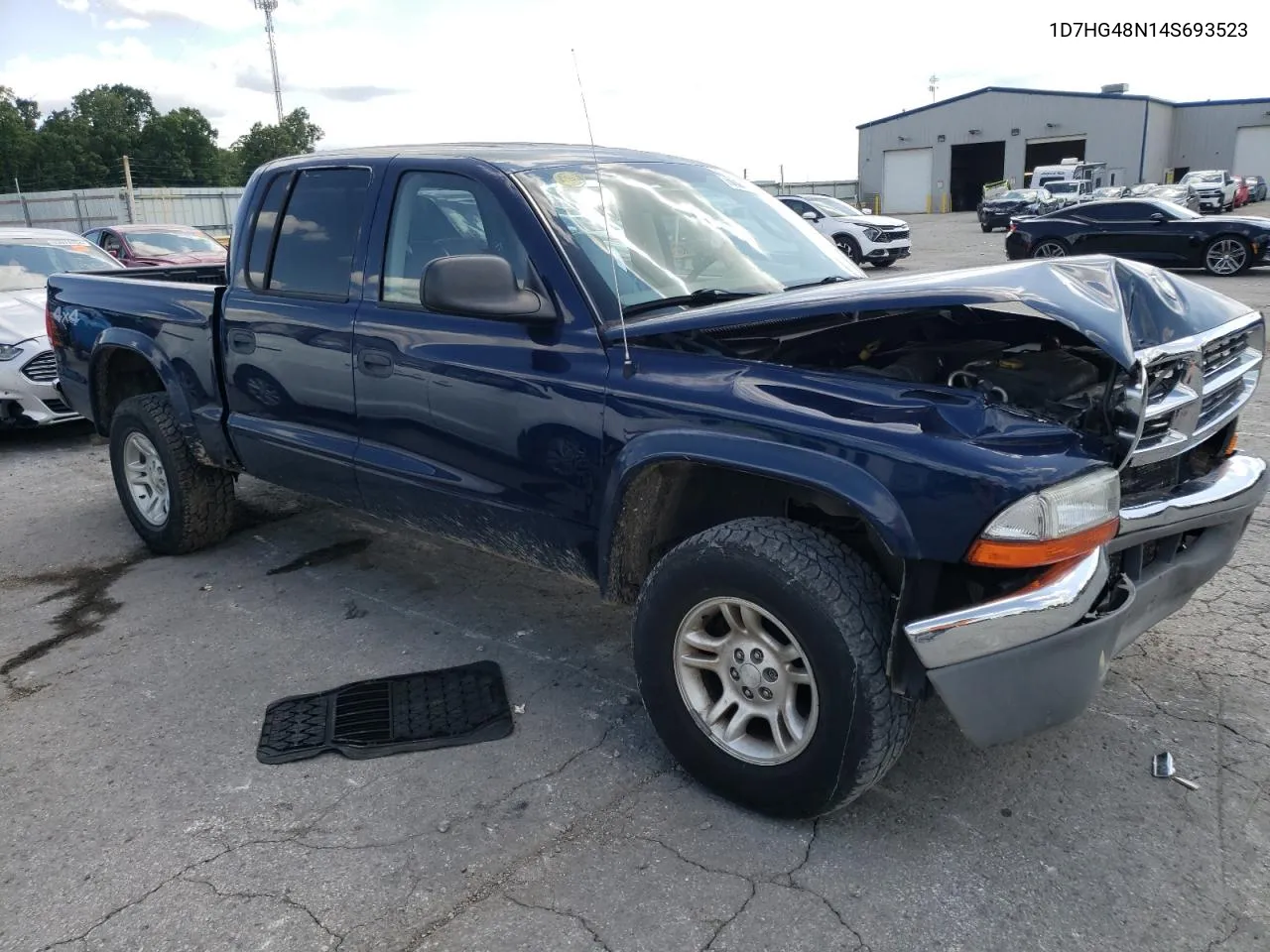 2004 Dodge Dakota Quad Slt VIN: 1D7HG48N14S693523 Lot: 63211474