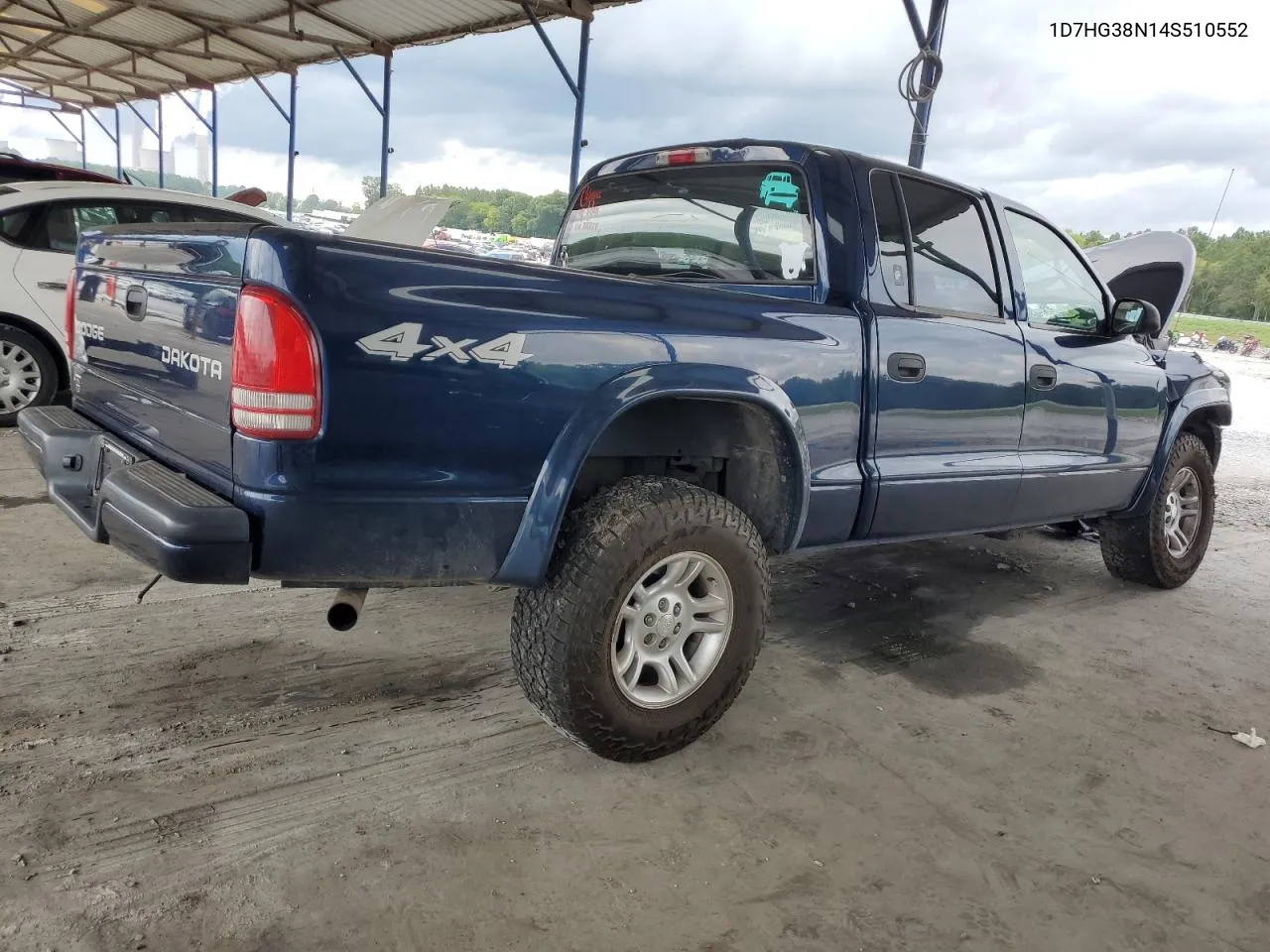 2004 Dodge Dakota Quad Sport VIN: 1D7HG38N14S510552 Lot: 63930474