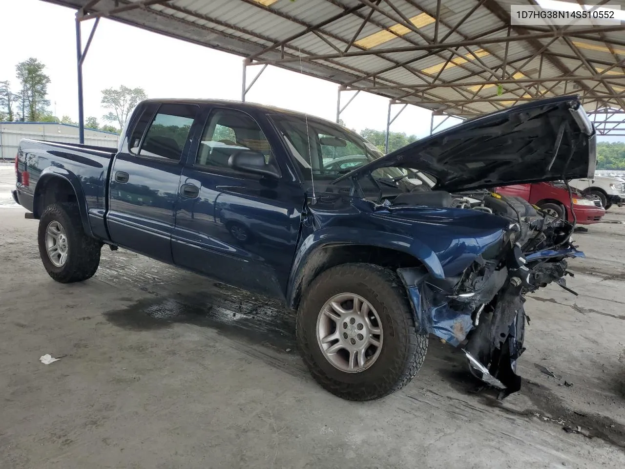 2004 Dodge Dakota Quad Sport VIN: 1D7HG38N14S510552 Lot: 63930474