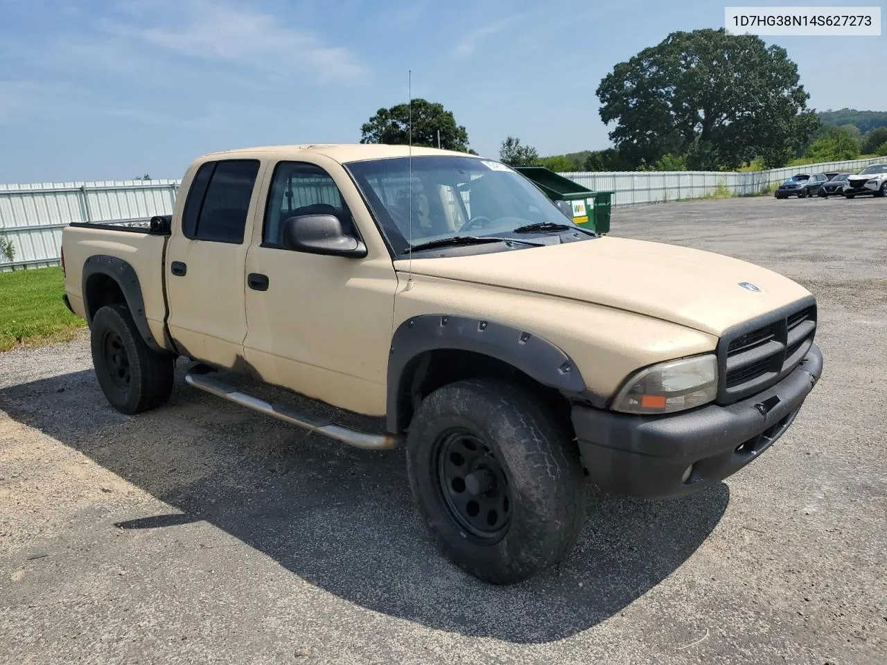 2004 Dodge Dakota Quad Sport VIN: 1D7HG38N14S627273 Lot: 67491104