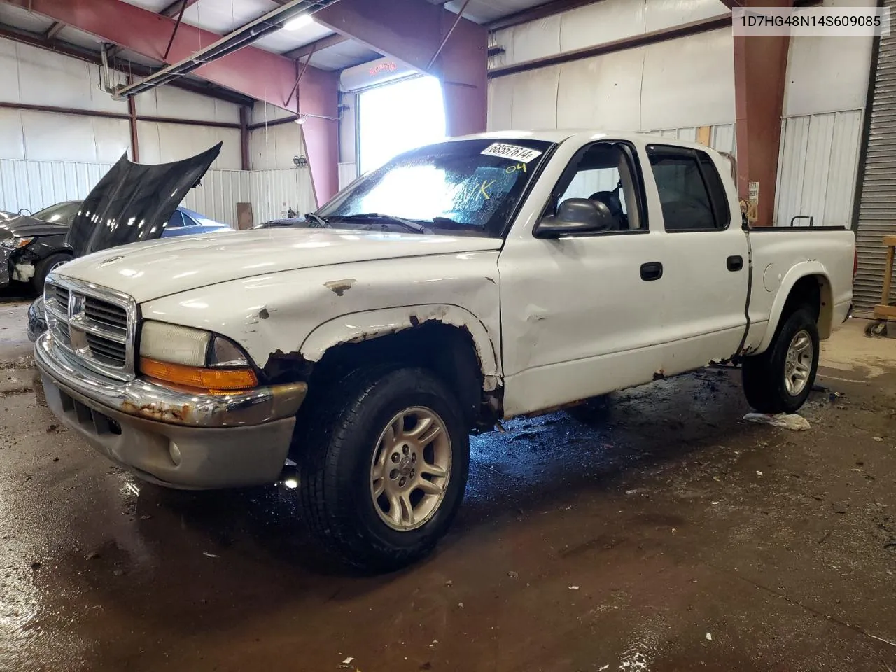 2004 Dodge Dakota Quad Slt VIN: 1D7HG48N14S609085 Lot: 68557614