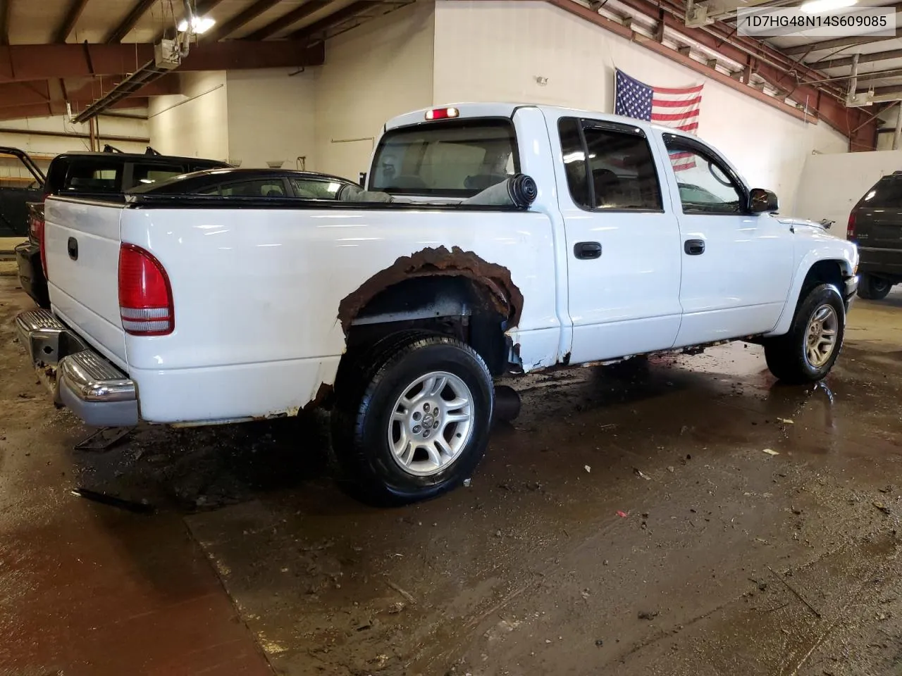 2004 Dodge Dakota Quad Slt VIN: 1D7HG48N14S609085 Lot: 68557614