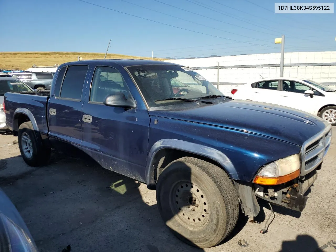 1D7HL38K34S595122 2004 Dodge Dakota Quad Sport