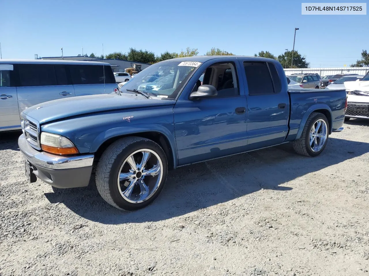 2004 Dodge Dakota Quad Slt VIN: 1D7HL48N14S717525 Lot: 70870364