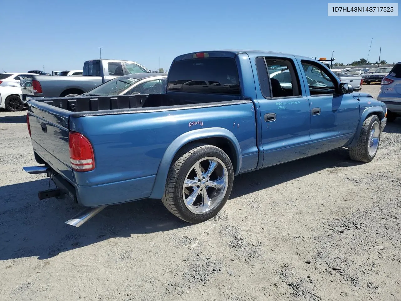 2004 Dodge Dakota Quad Slt VIN: 1D7HL48N14S717525 Lot: 70870364