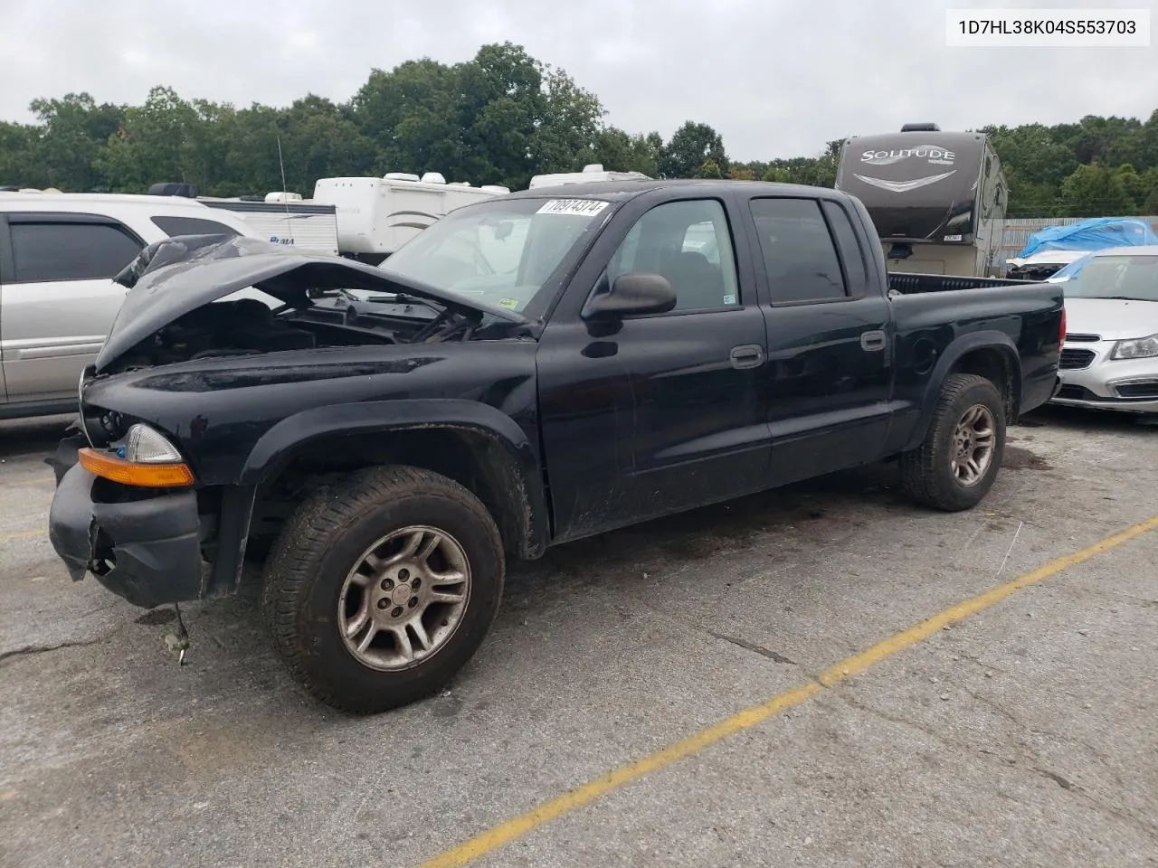 2004 Dodge Dakota Quad Sport VIN: 1D7HL38K04S553703 Lot: 70974374