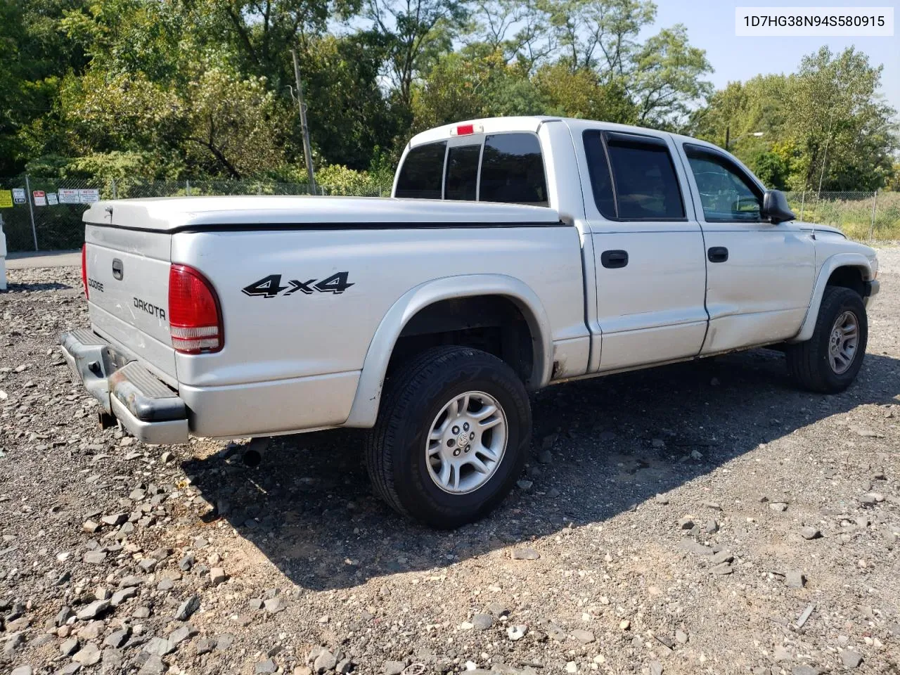 2004 Dodge Dakota Quad Sport VIN: 1D7HG38N94S580915 Lot: 71641874