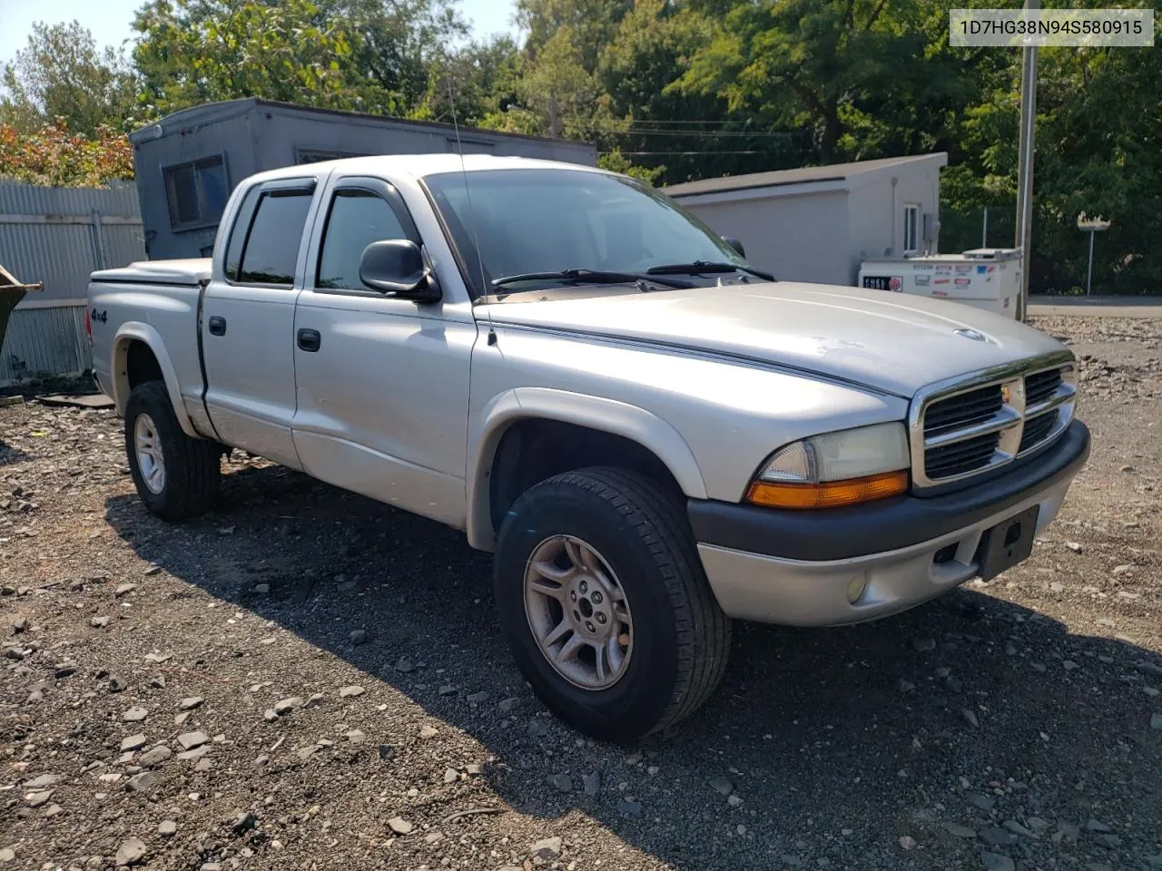 2004 Dodge Dakota Quad Sport VIN: 1D7HG38N94S580915 Lot: 71641874