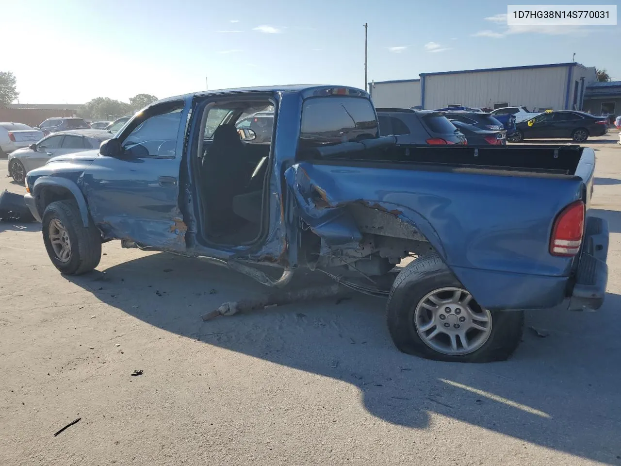 2004 Dodge Dakota Quad Sport VIN: 1D7HG38N14S770031 Lot: 72001434