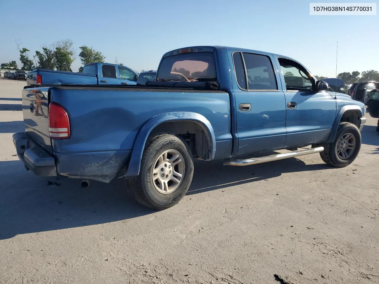 2004 Dodge Dakota Quad Sport VIN: 1D7HG38N14S770031 Lot: 72001434