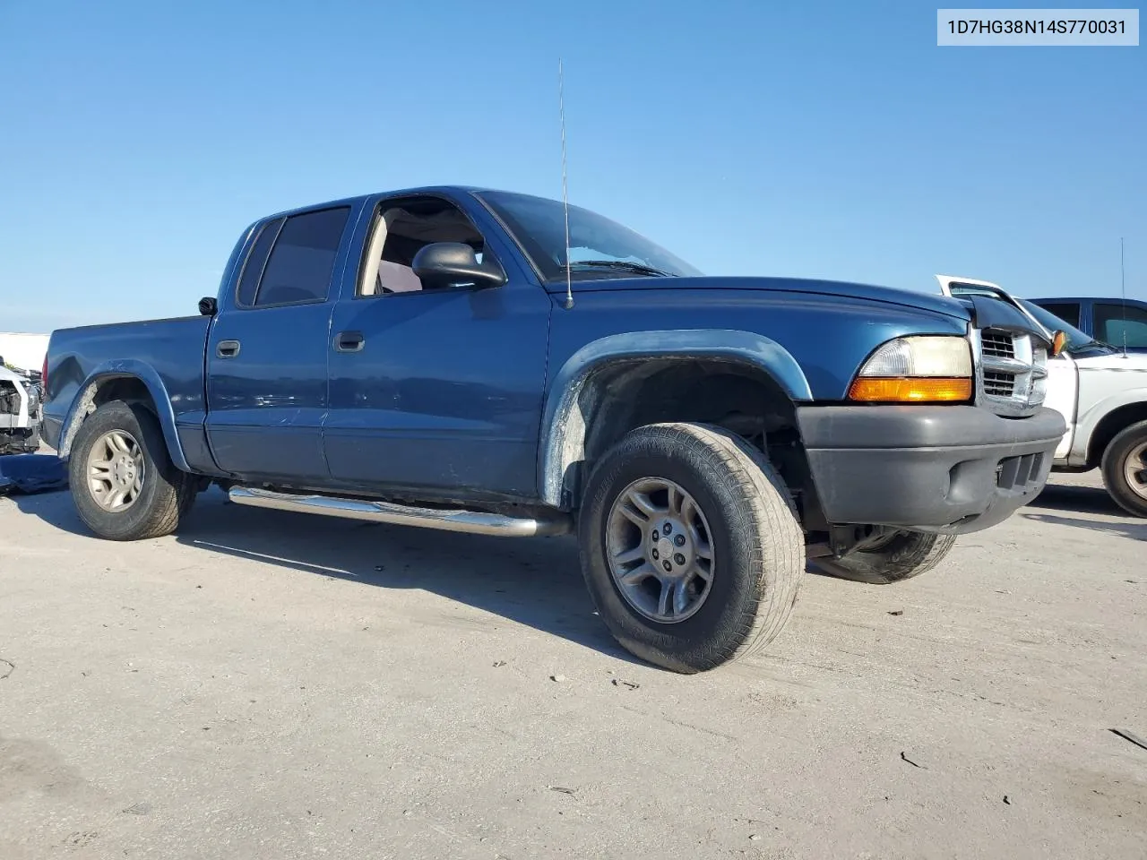 2004 Dodge Dakota Quad Sport VIN: 1D7HG38N14S770031 Lot: 72001434