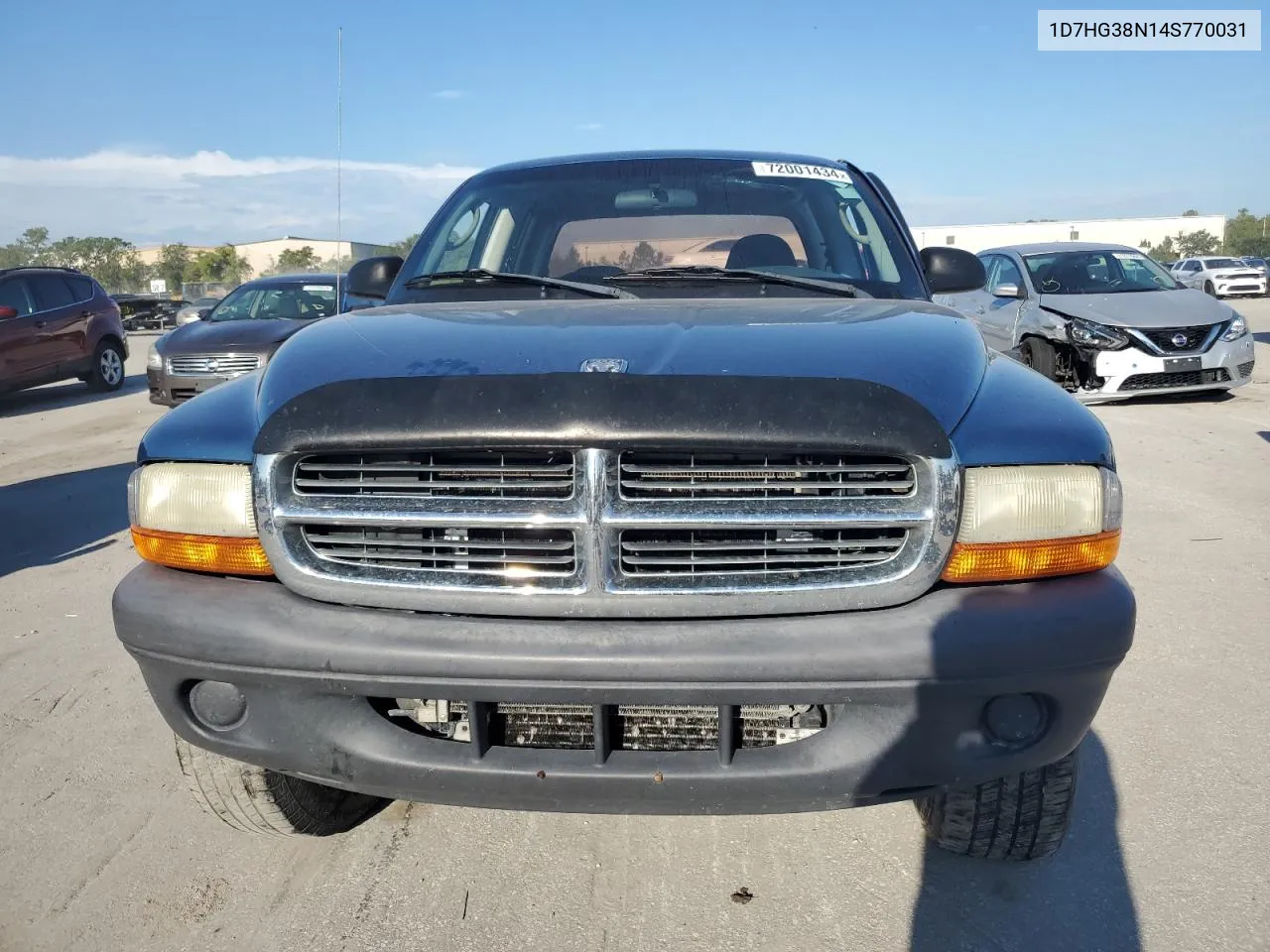 2004 Dodge Dakota Quad Sport VIN: 1D7HG38N14S770031 Lot: 72001434