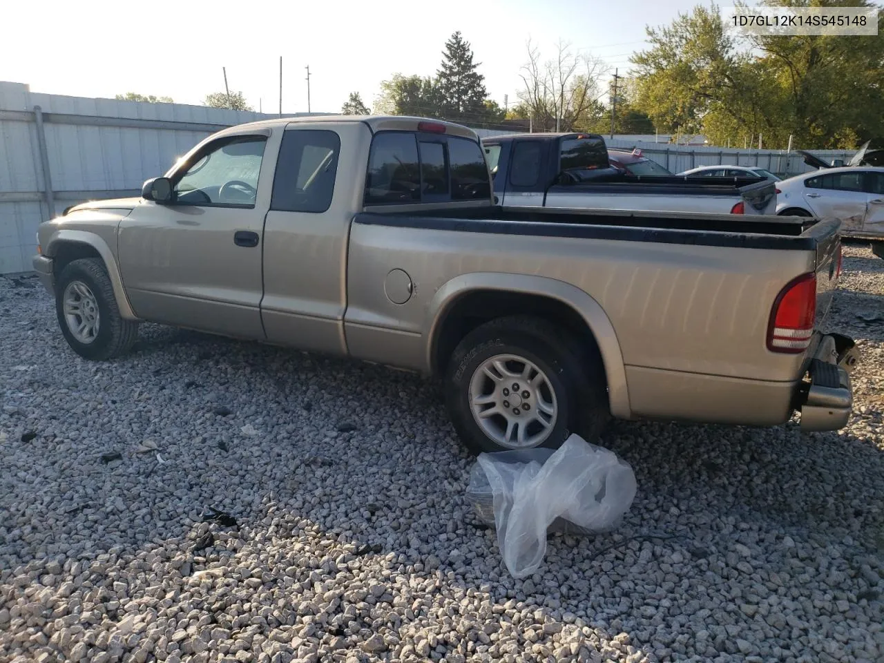 2004 Dodge Dakota Sxt VIN: 1D7GL12K14S545148 Lot: 72534984