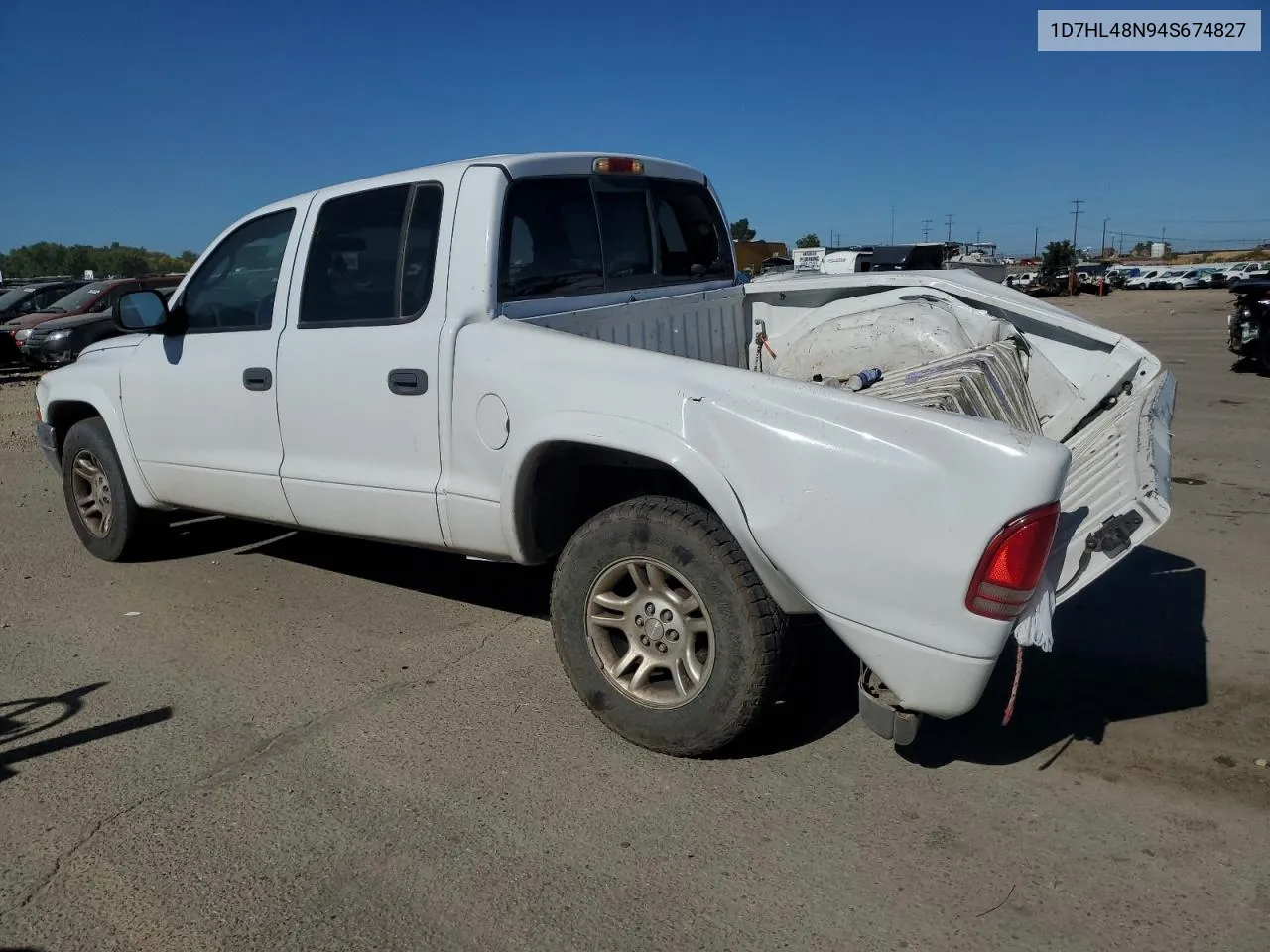 2004 Dodge Dakota Quad Slt VIN: 1D7HL48N94S674827 Lot: 72969214