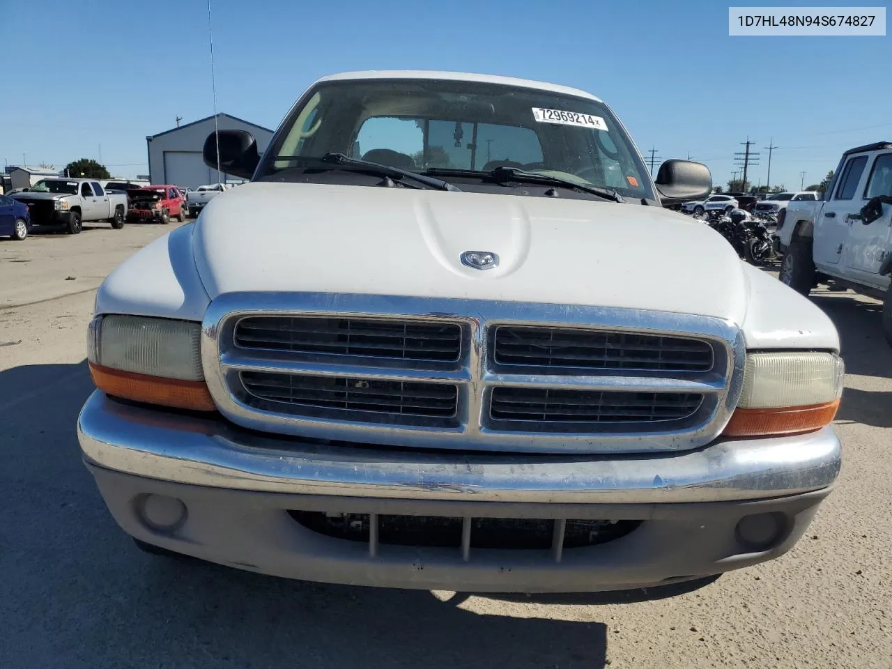 2004 Dodge Dakota Quad Slt VIN: 1D7HL48N94S674827 Lot: 72969214