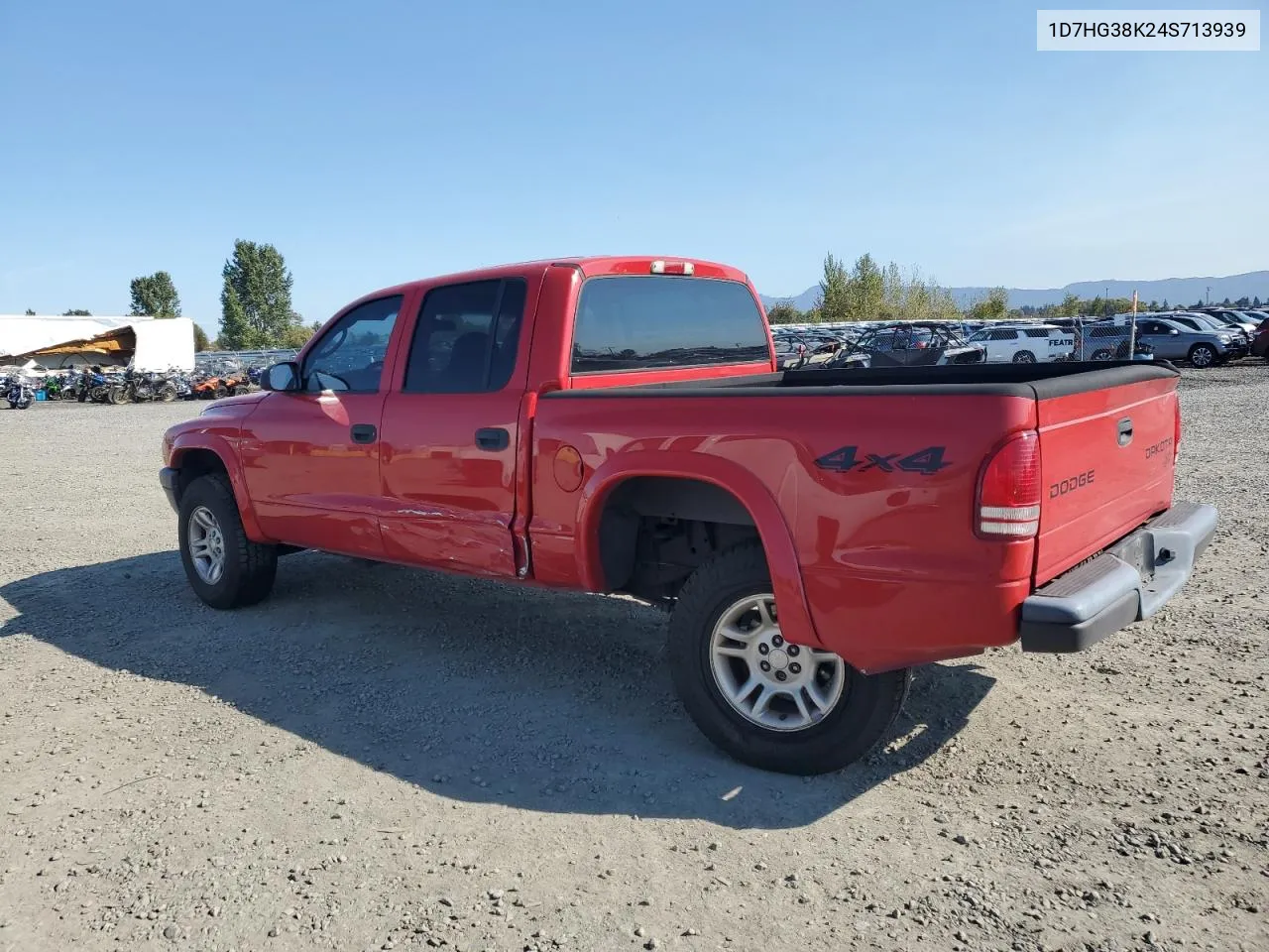 2004 Dodge Dakota Quad Sport VIN: 1D7HG38K24S713939 Lot: 73640134