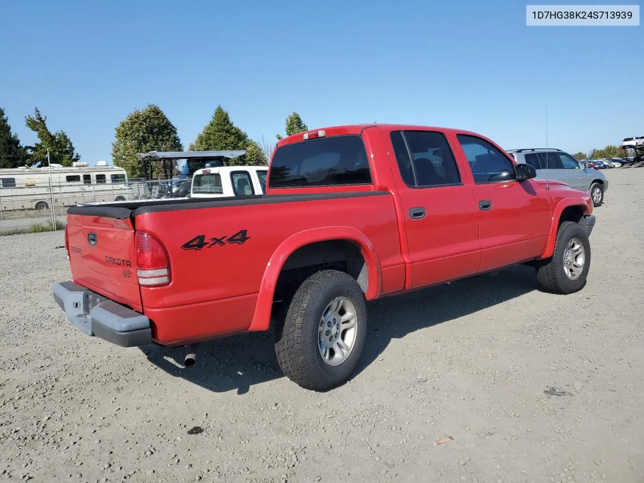 2004 Dodge Dakota Quad Sport VIN: 1D7HG38K24S713939 Lot: 73640134