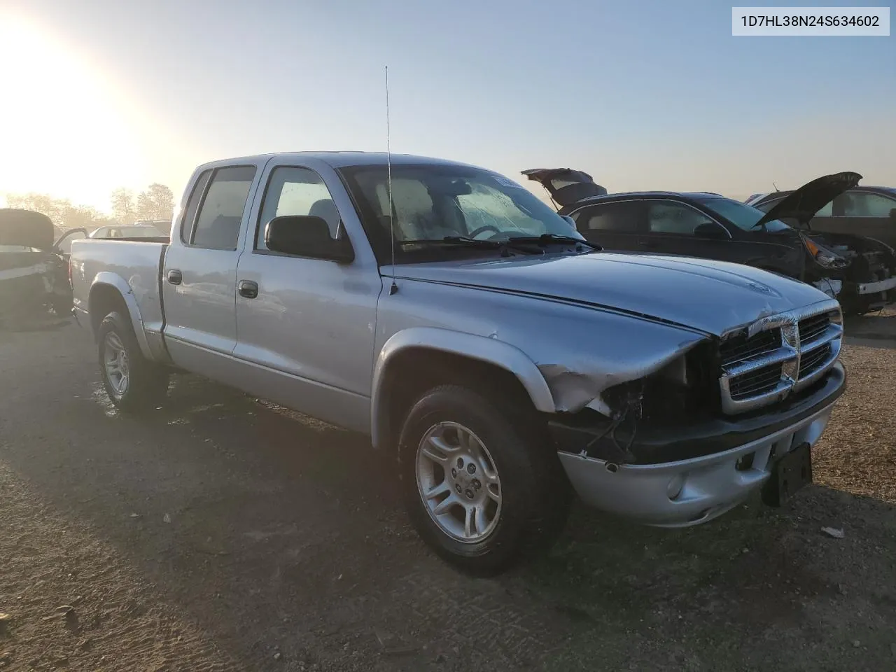 2004 Dodge Dakota Quad Sport VIN: 1D7HL38N24S634602 Lot: 74386034