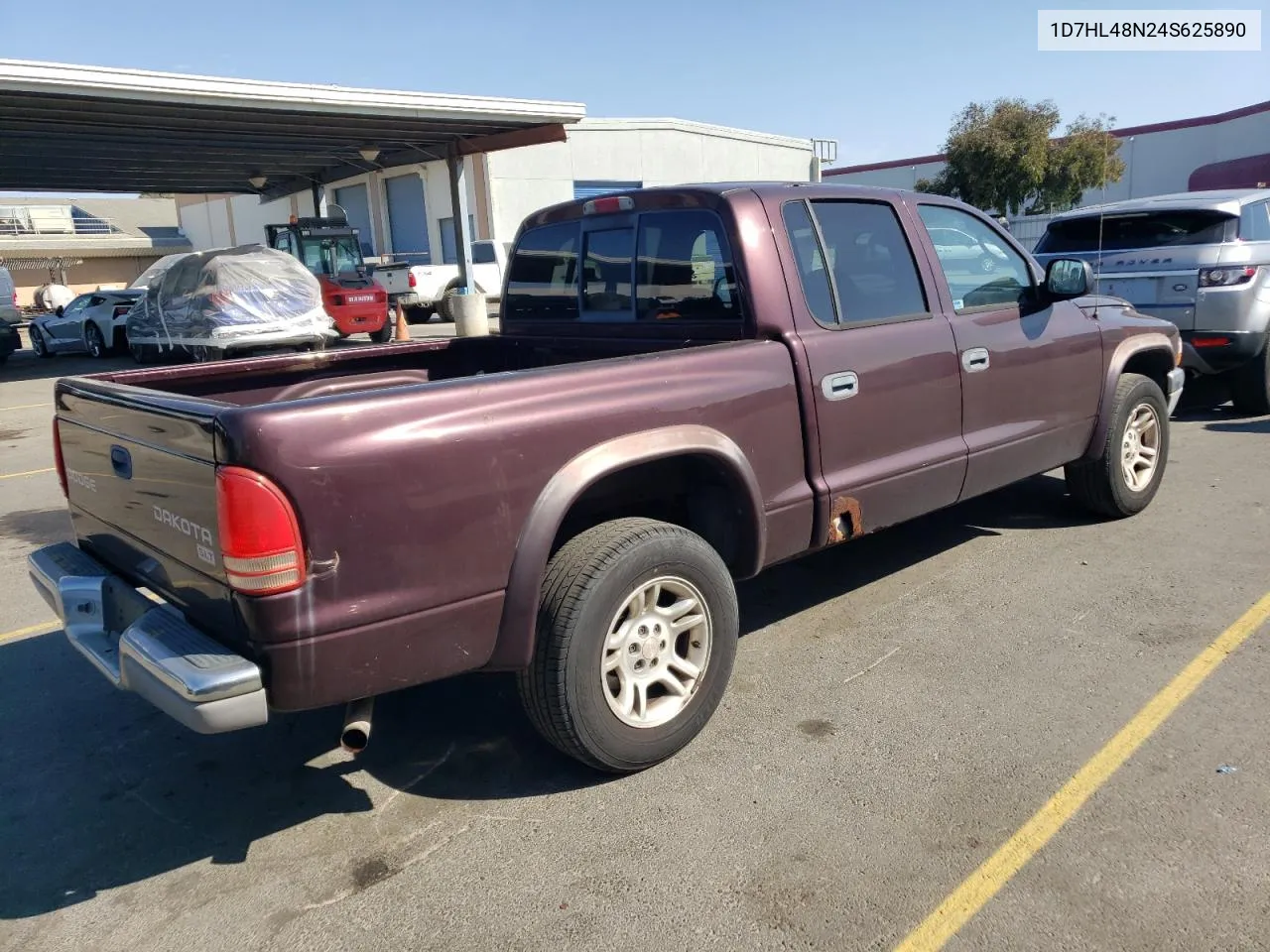 2004 Dodge Dakota Quad Slt VIN: 1D7HL48N24S625890 Lot: 74792154