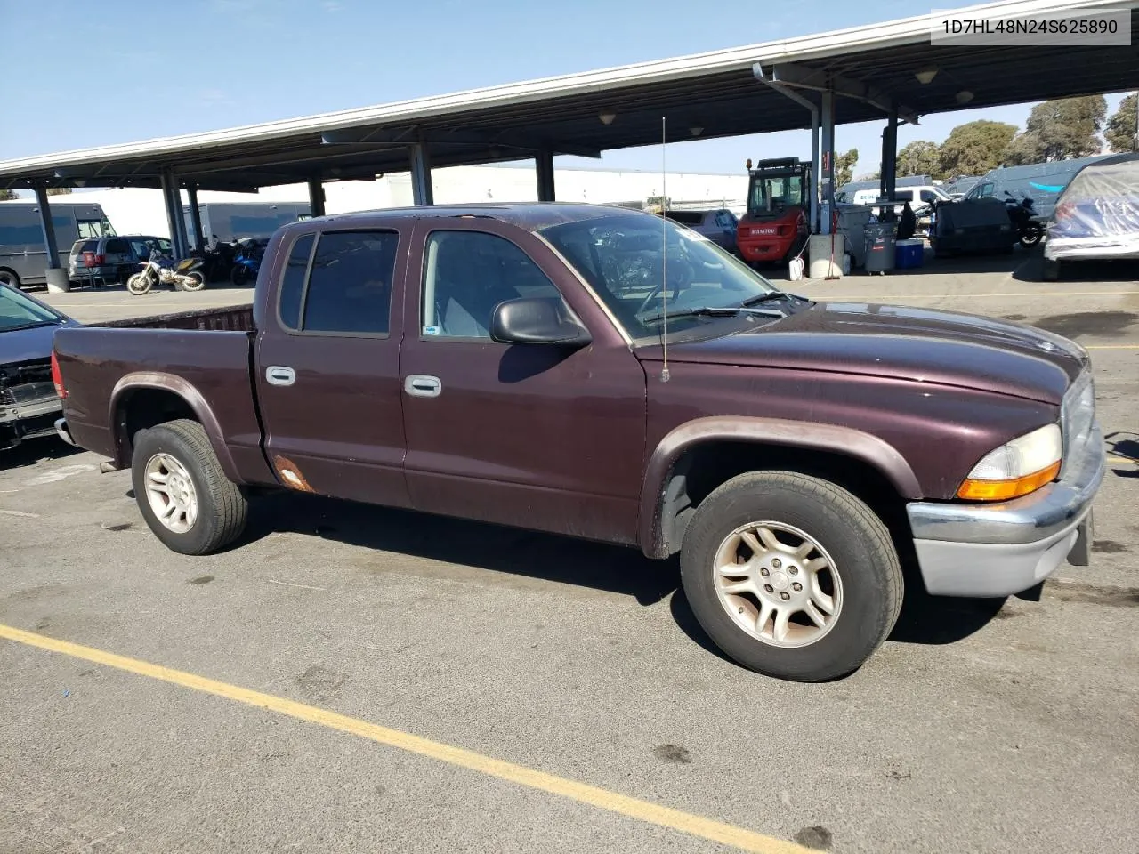 2004 Dodge Dakota Quad Slt VIN: 1D7HL48N24S625890 Lot: 74792154