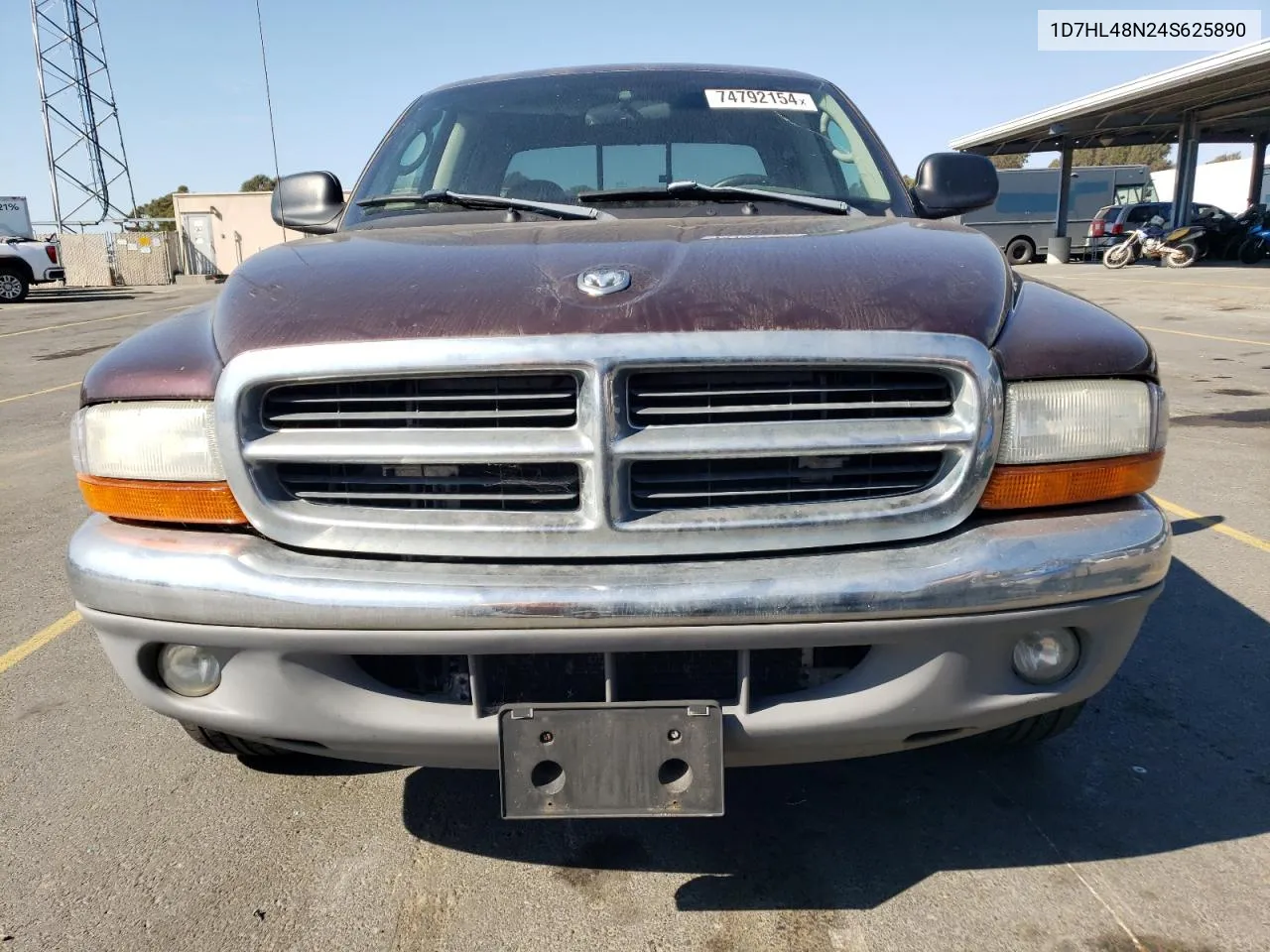 2004 Dodge Dakota Quad Slt VIN: 1D7HL48N24S625890 Lot: 74792154