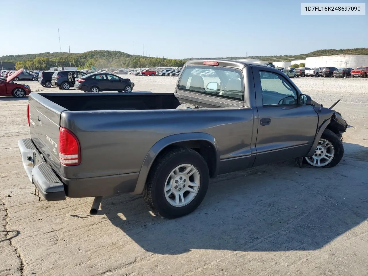 2004 Dodge Dakota Sxt VIN: 1D7FL16K24S697090 Lot: 75214474