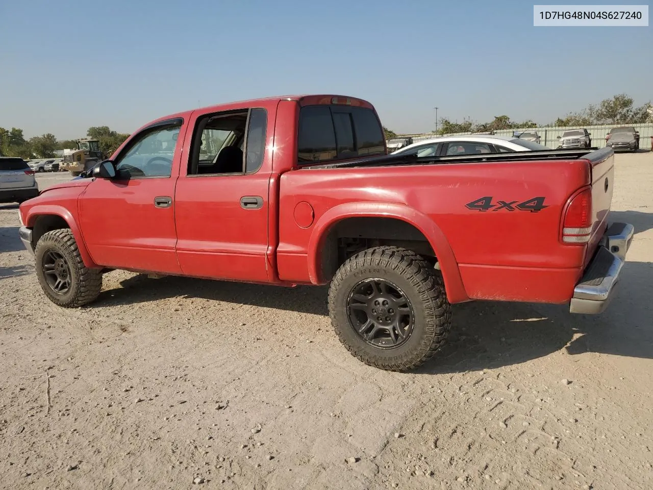 2004 Dodge Dakota Quad Slt VIN: 1D7HG48N04S627240 Lot: 75443294