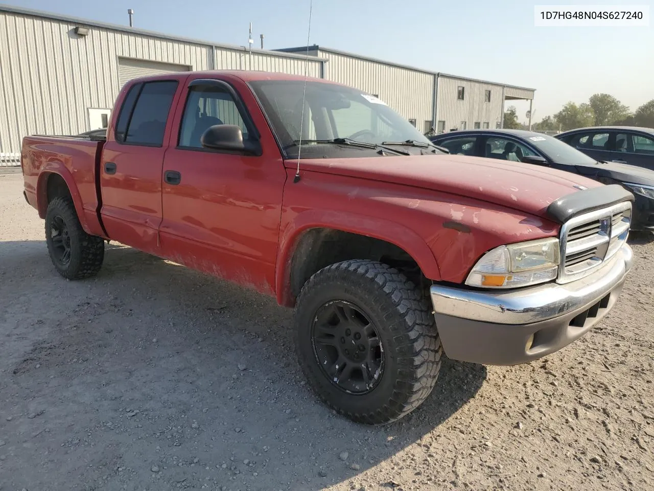 2004 Dodge Dakota Quad Slt VIN: 1D7HG48N04S627240 Lot: 75443294