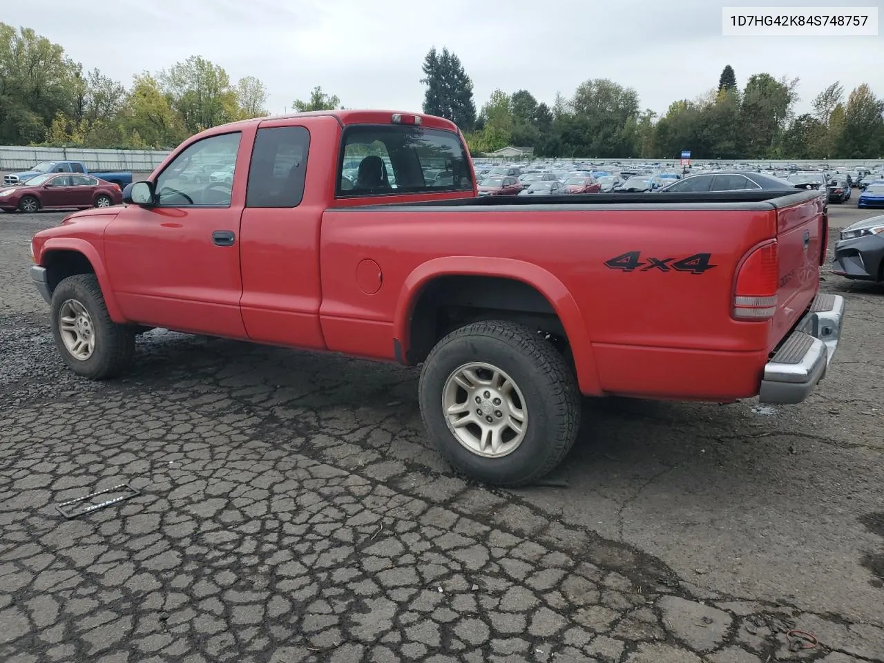 2004 Dodge Dakota Slt VIN: 1D7HG42K84S748757 Lot: 76979264