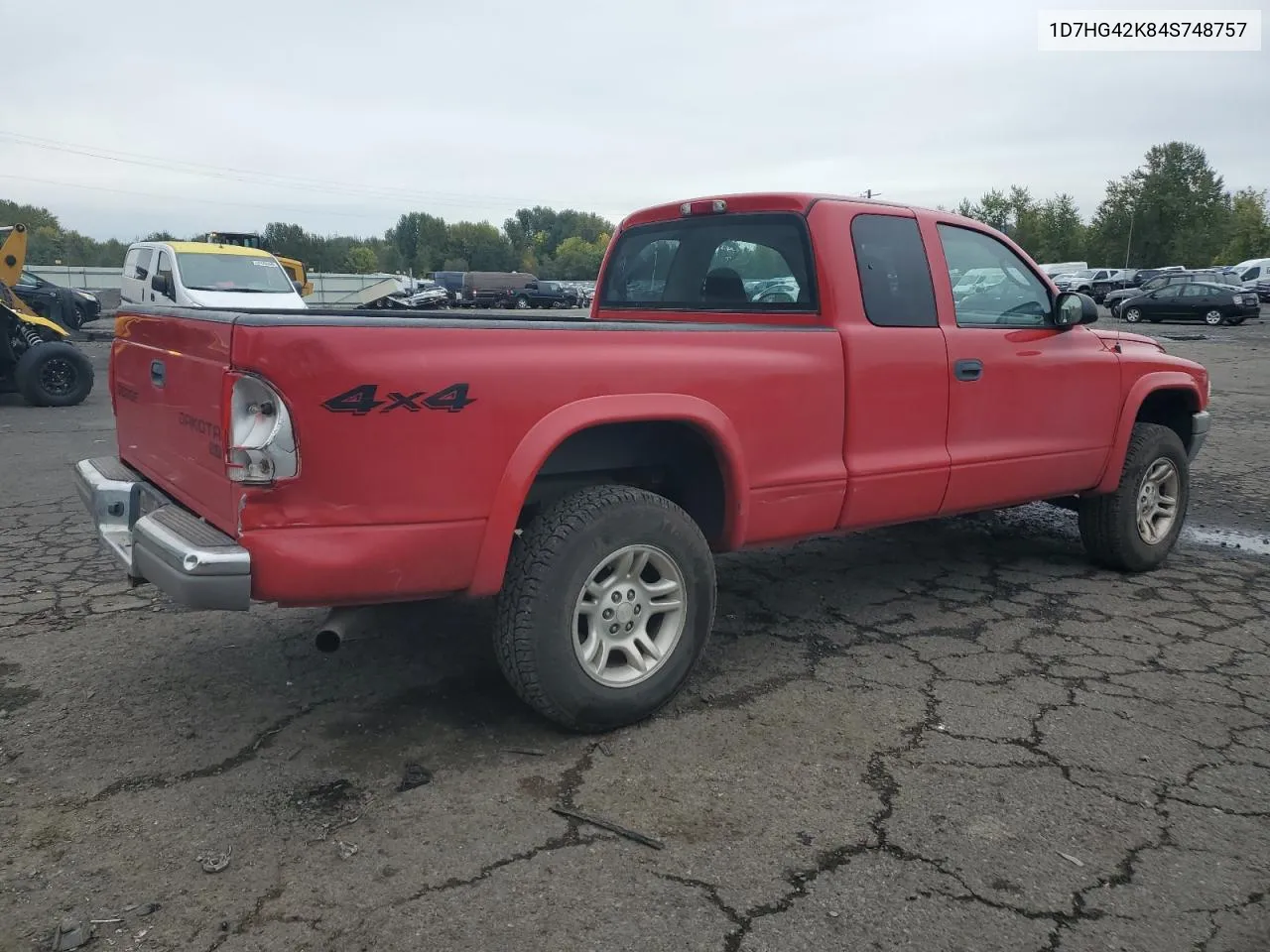 2004 Dodge Dakota Slt VIN: 1D7HG42K84S748757 Lot: 76979264