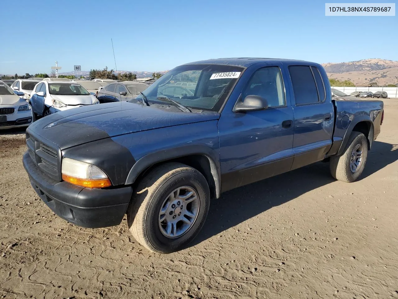 1D7HL38NX4S789687 2004 Dodge Dakota Quad Sport