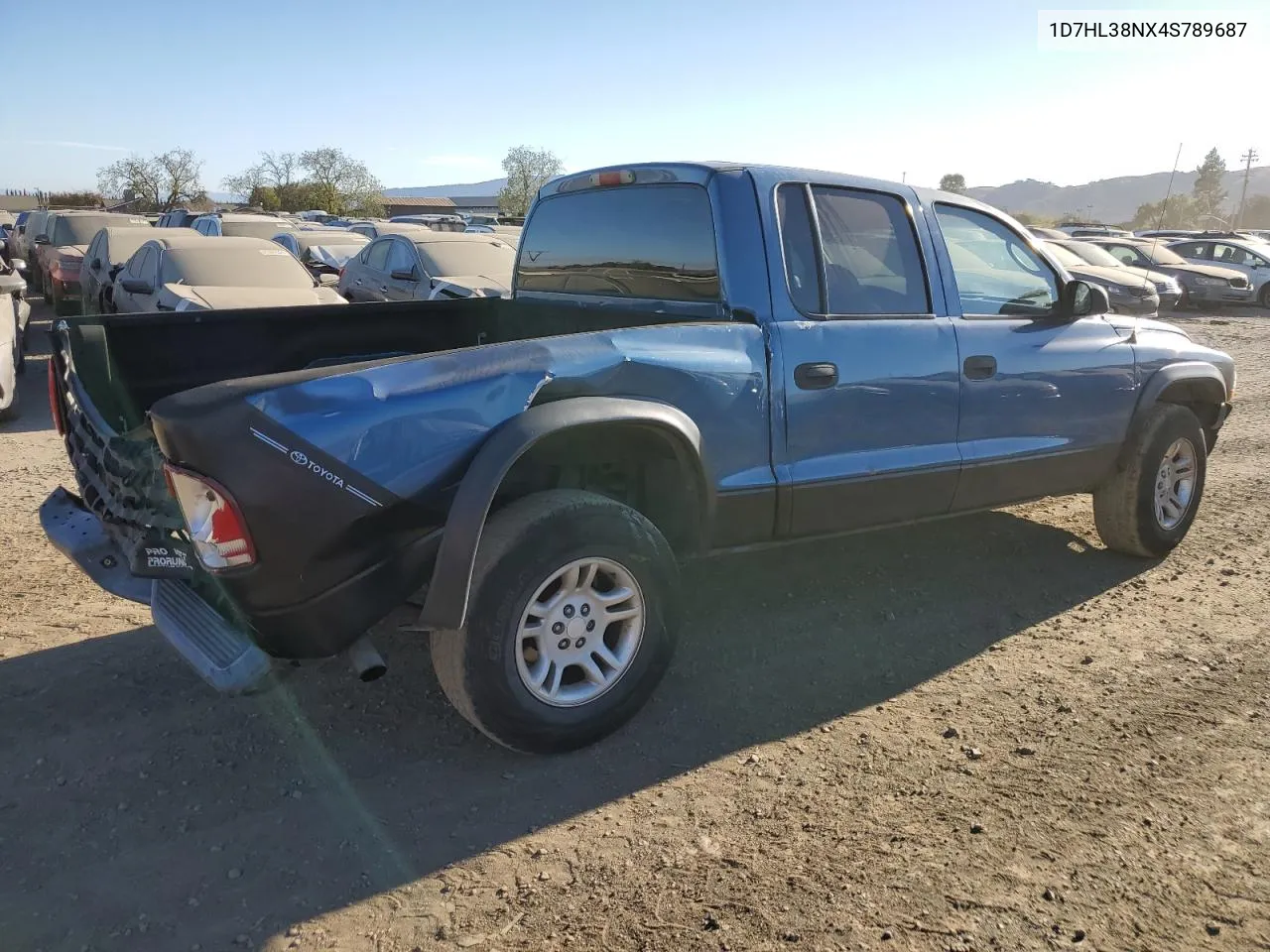 2004 Dodge Dakota Quad Sport VIN: 1D7HL38NX4S789687 Lot: 77435824