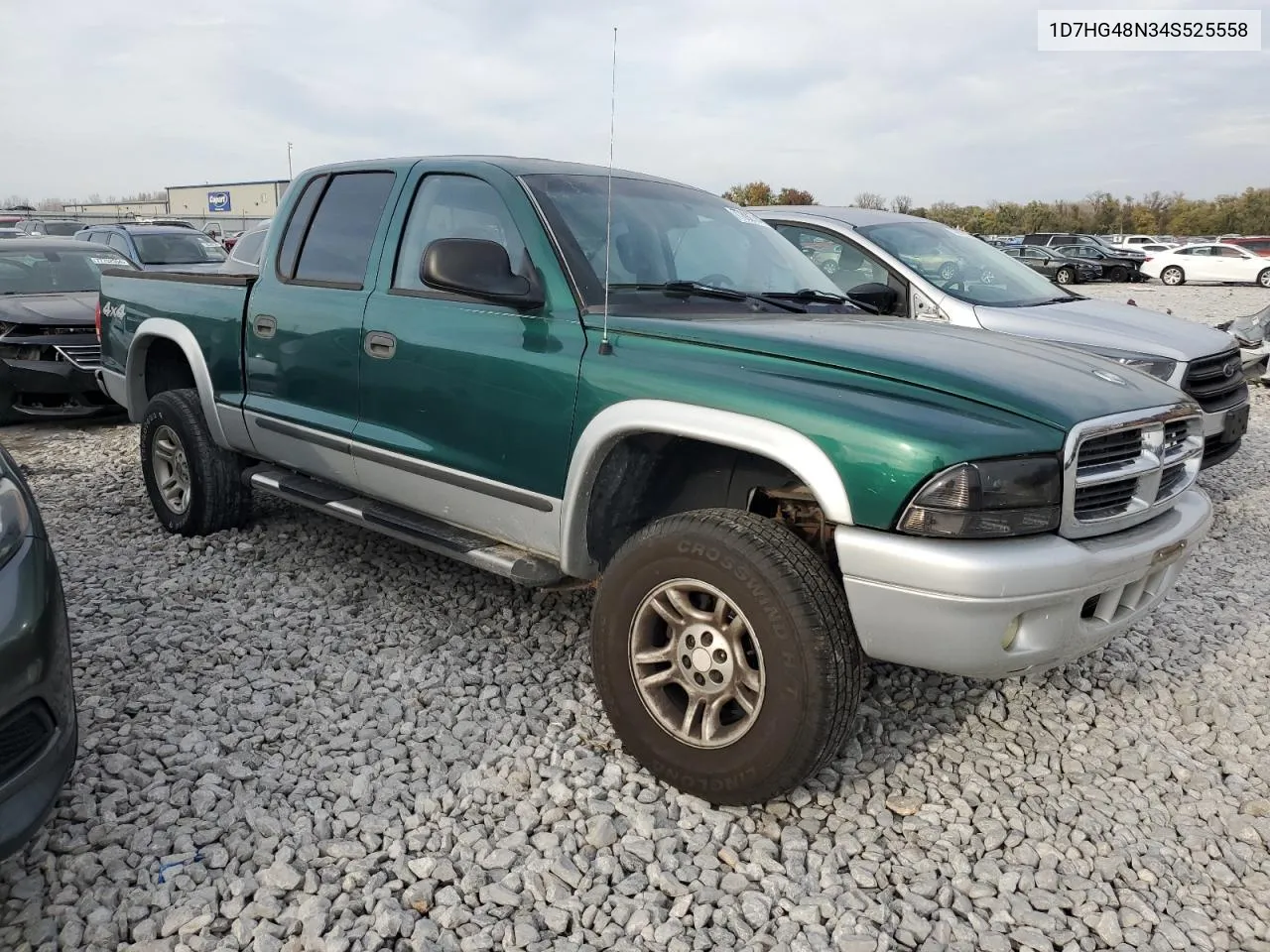 2004 Dodge Dakota Quad Slt VIN: 1D7HG48N34S525558 Lot: 77892794