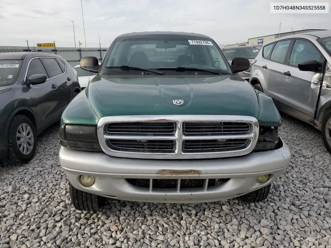 2004 Dodge Dakota Quad Slt VIN: 1D7HG48N34S525558 Lot: 77892794