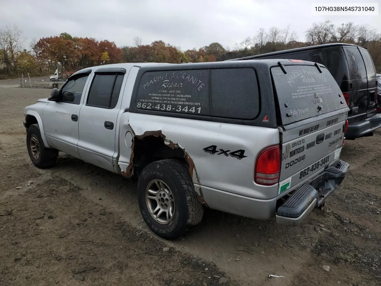 2004 Dodge Dakota Quad Sport VIN: 1D7HG38N54S731040 Lot: 78125744