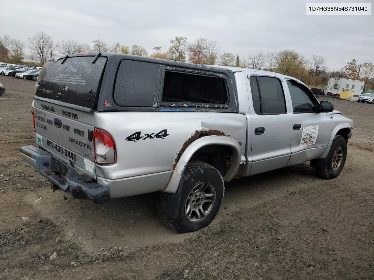 2004 Dodge Dakota Quad Sport VIN: 1D7HG38N54S731040 Lot: 78125744