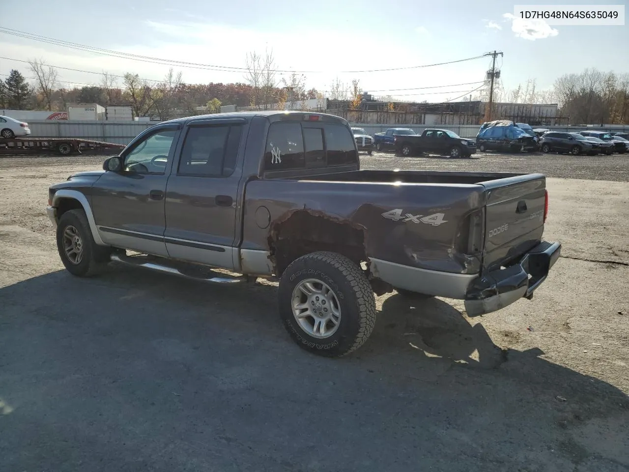 2004 Dodge Dakota Quad Slt VIN: 1D7HG48N64S635049 Lot: 78776344