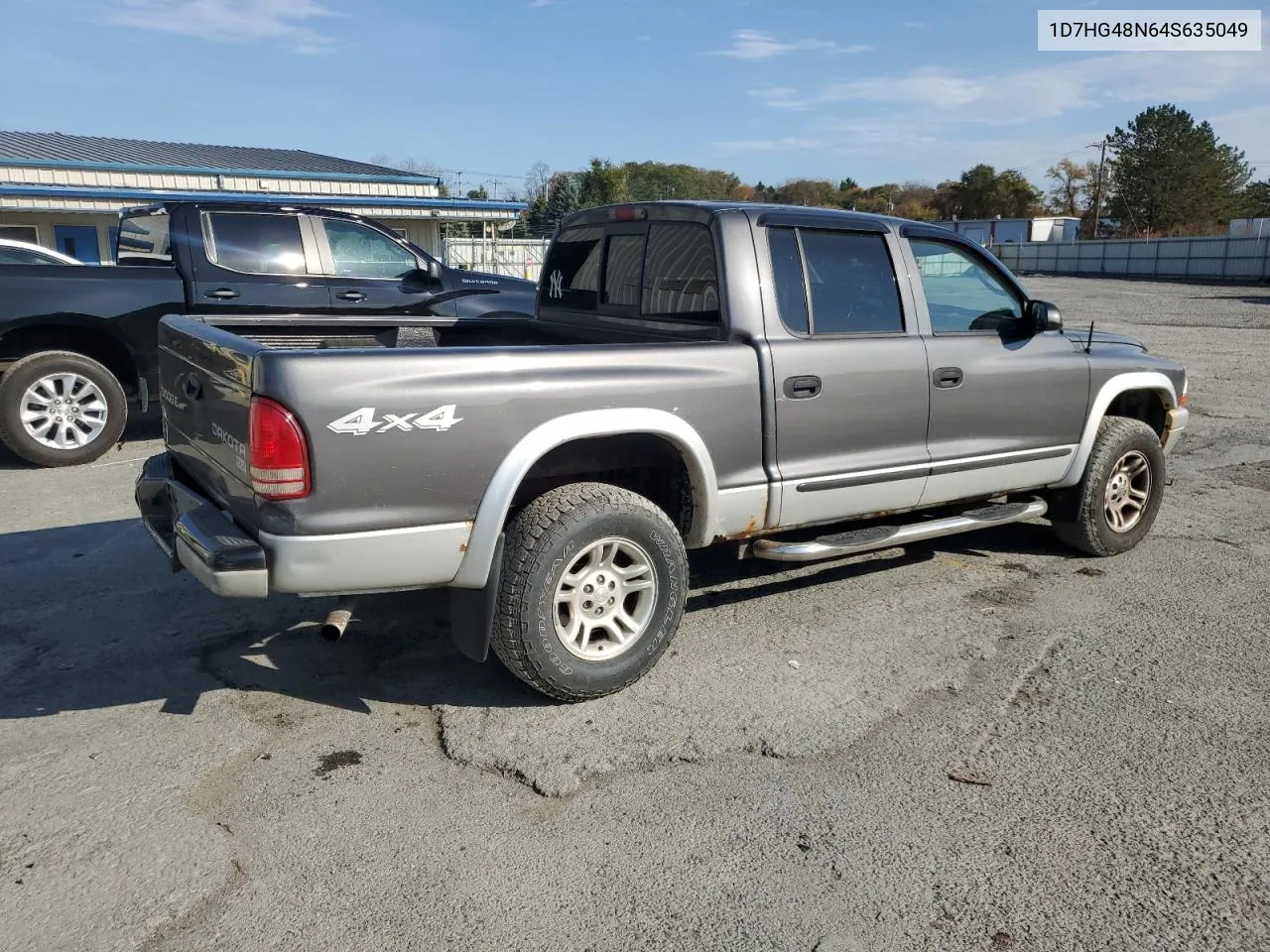 2004 Dodge Dakota Quad Slt VIN: 1D7HG48N64S635049 Lot: 78776344