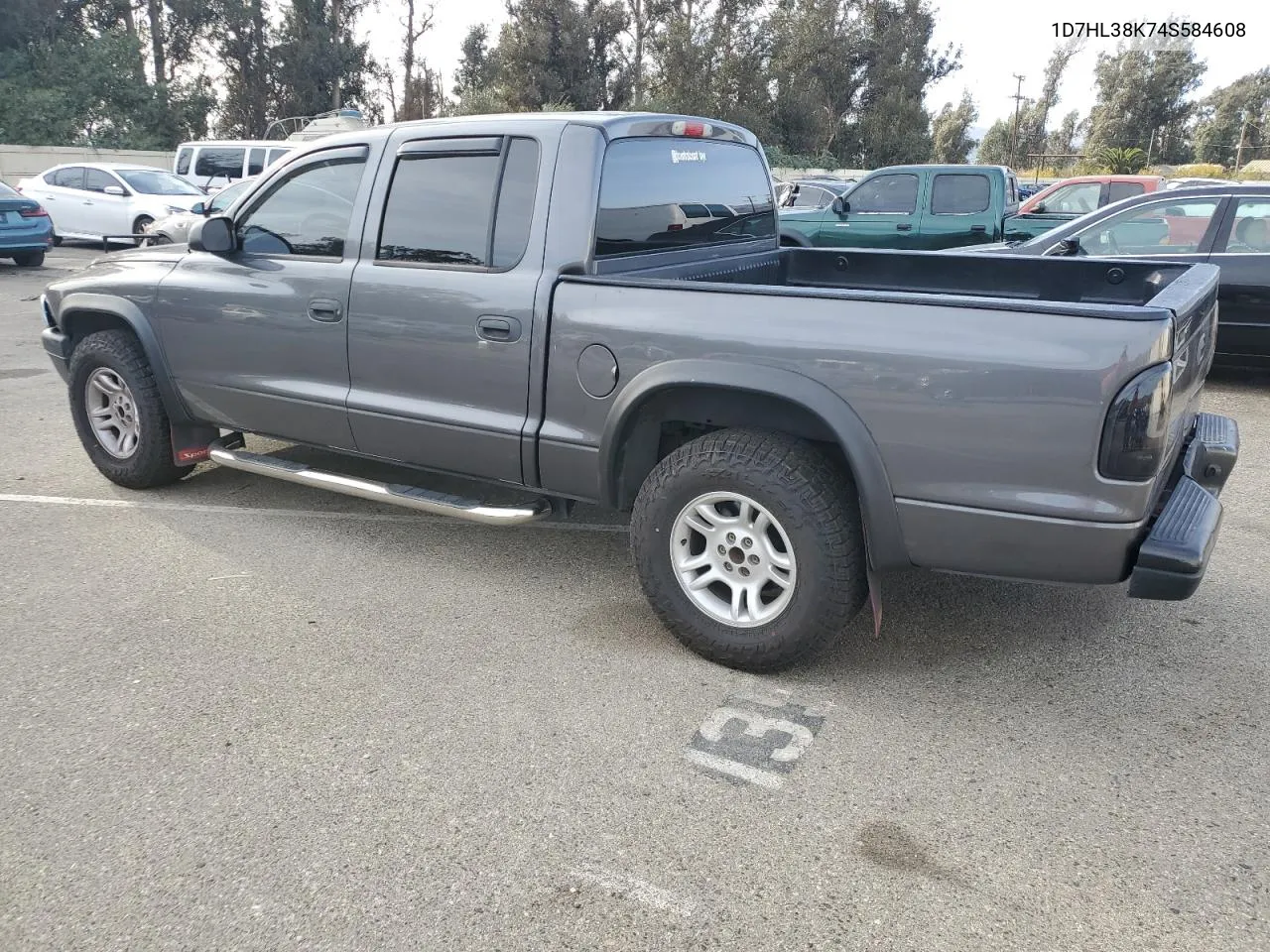 2004 Dodge Dakota Quad Sport VIN: 1D7HL38K74S584608 Lot: 79129914