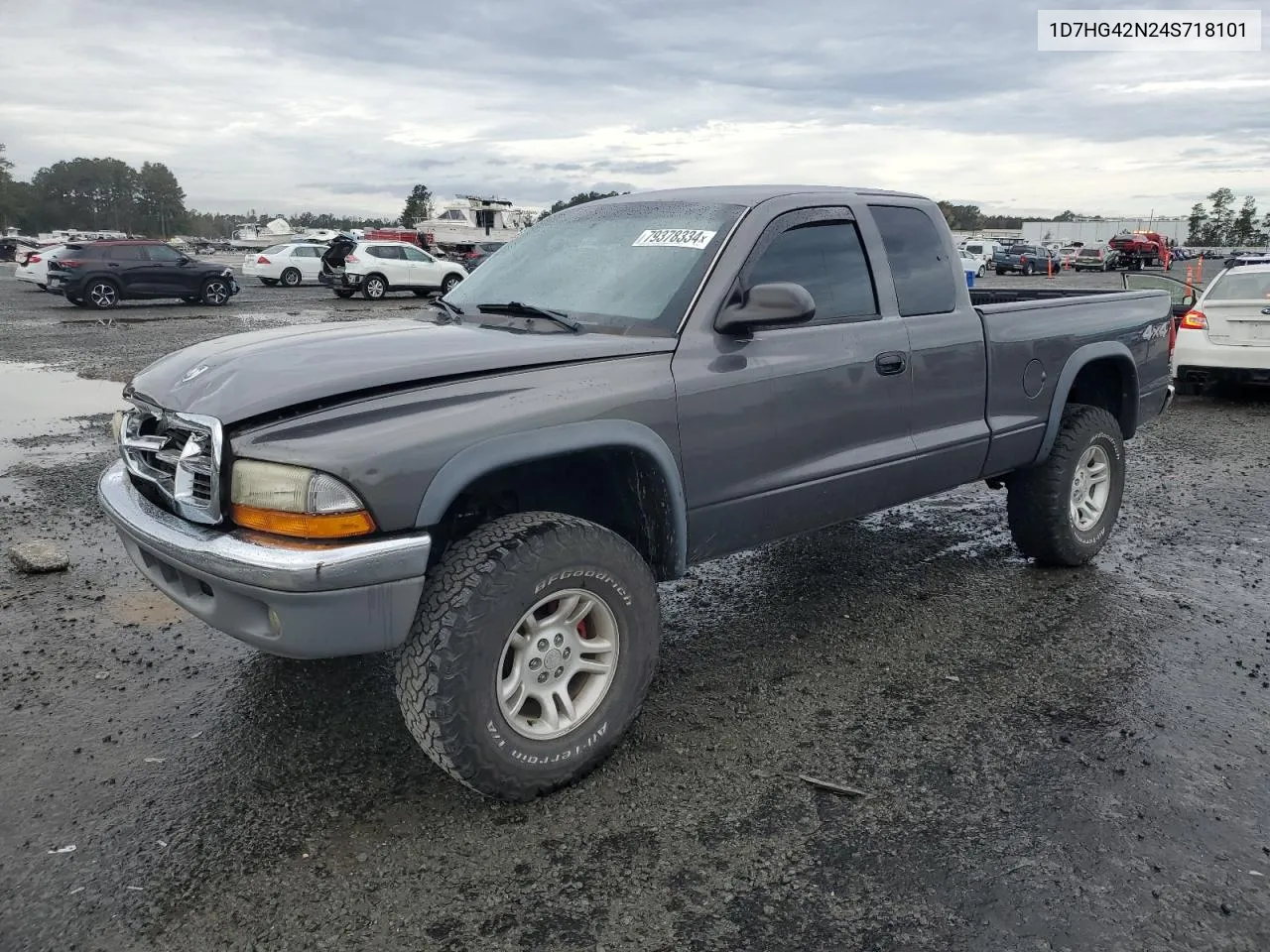 2004 Dodge Dakota Slt VIN: 1D7HG42N24S718101 Lot: 79378334