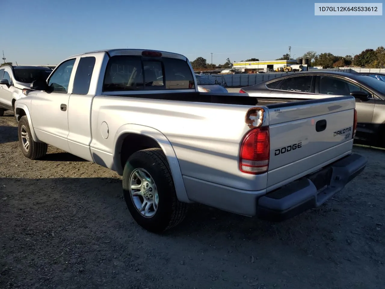 2004 Dodge Dakota Sxt VIN: 1D7GL12K64S533612 Lot: 79676404