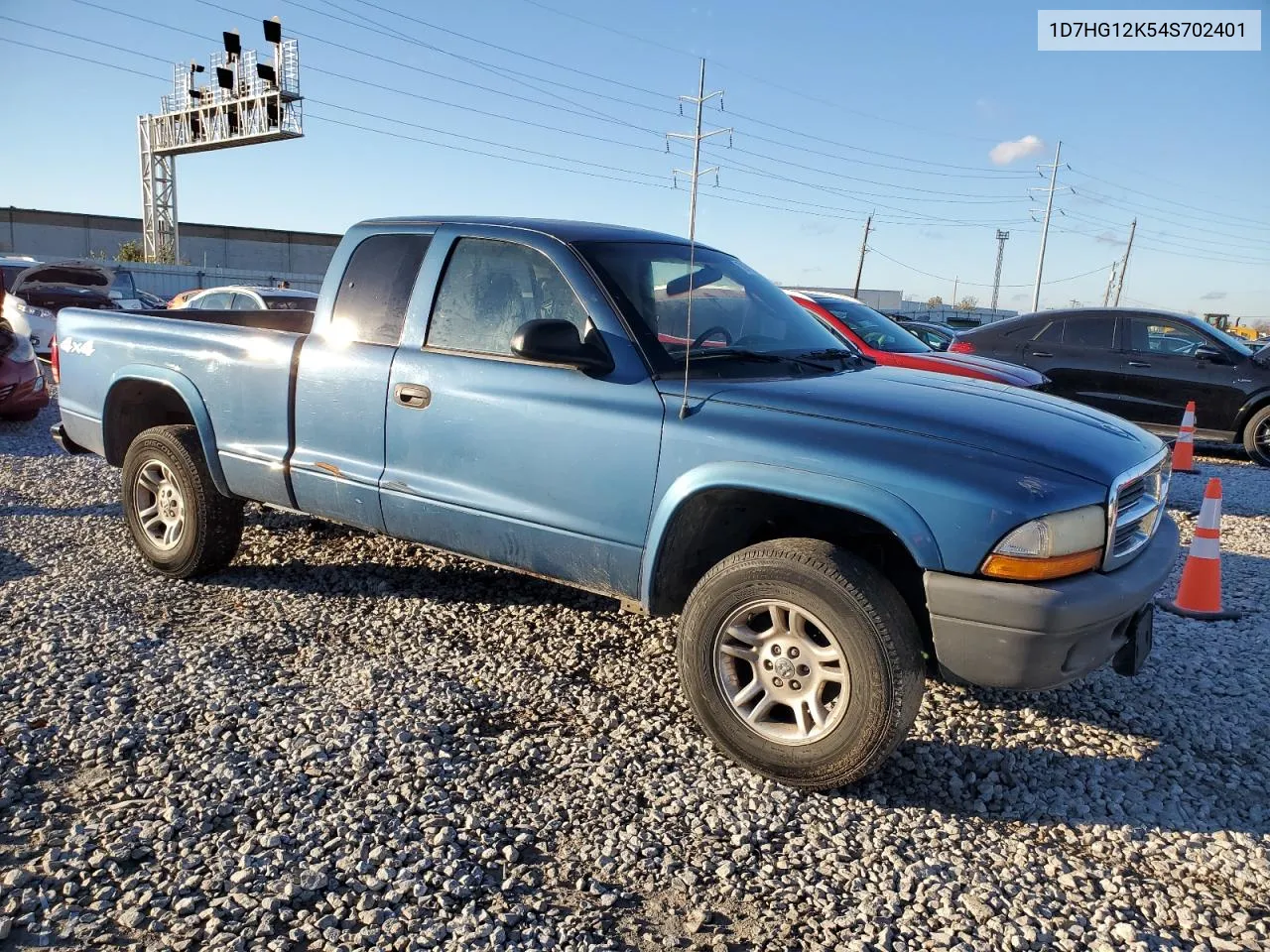 2004 Dodge Dakota Sxt VIN: 1D7HG12K54S702401 Lot: 79718984