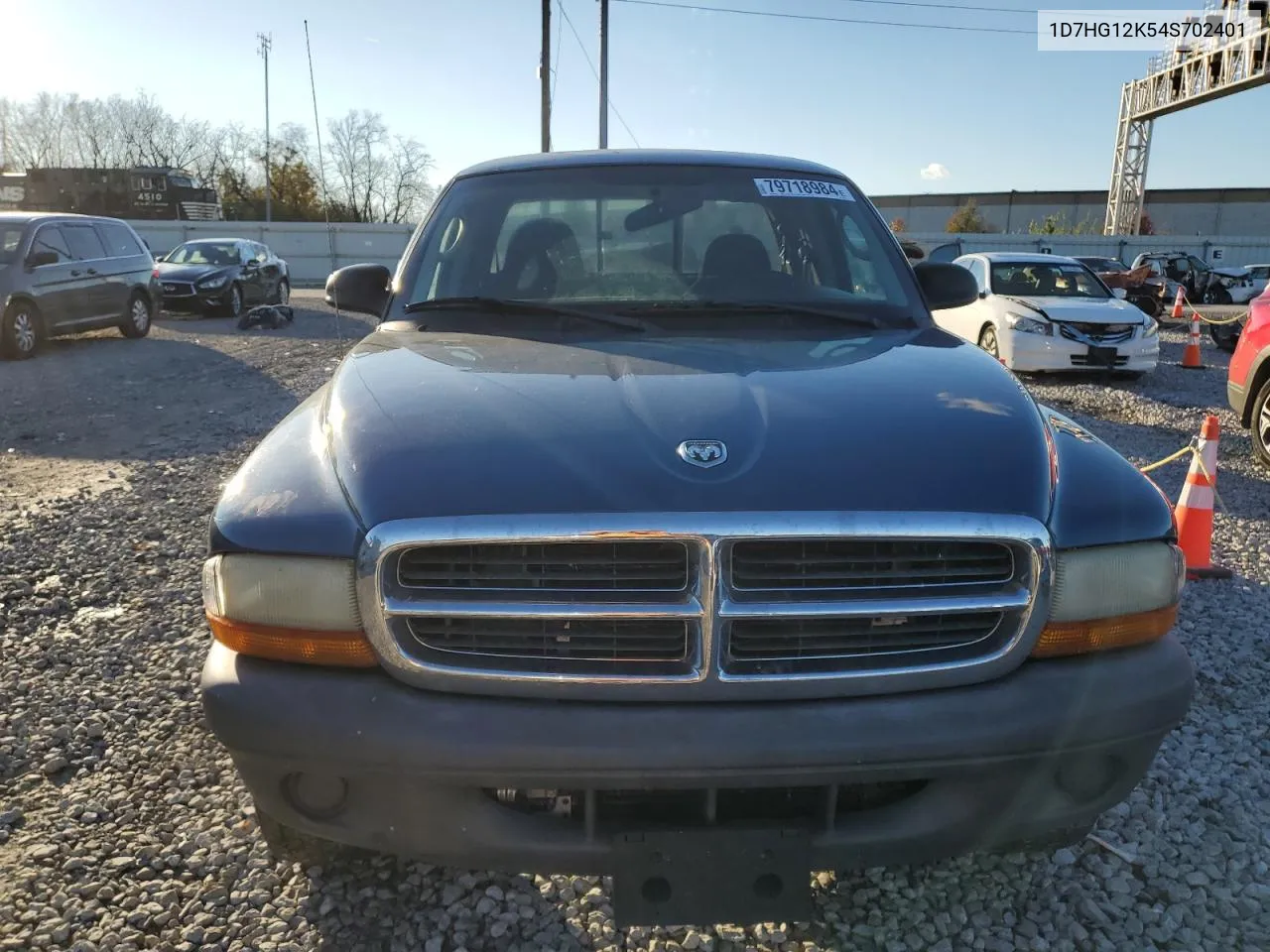 2004 Dodge Dakota Sxt VIN: 1D7HG12K54S702401 Lot: 79718984