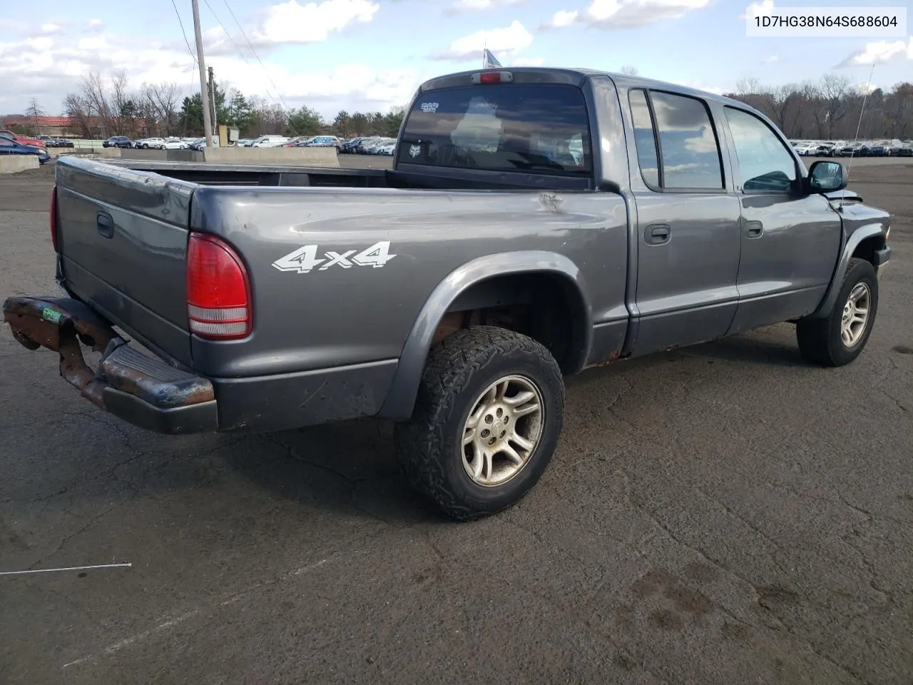 2004 Dodge Dakota Quad Sport VIN: 1D7HG38N64S688604 Lot: 79811934