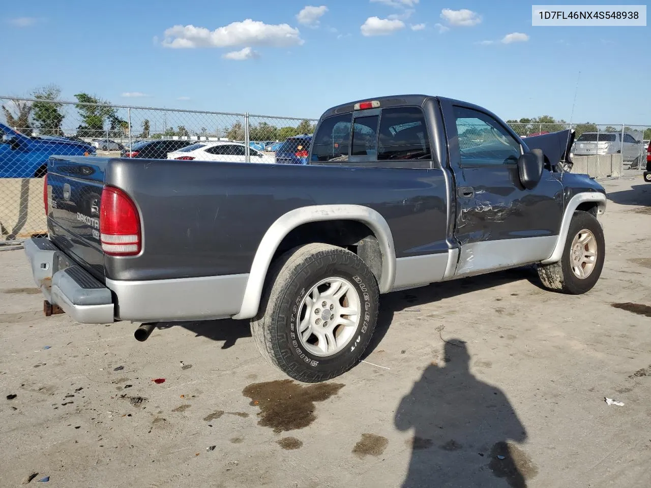 2004 Dodge Dakota Slt VIN: 1D7FL46NX4S548938 Lot: 80195874