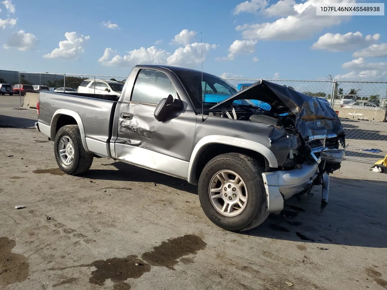 2004 Dodge Dakota Slt VIN: 1D7FL46NX4S548938 Lot: 80195874