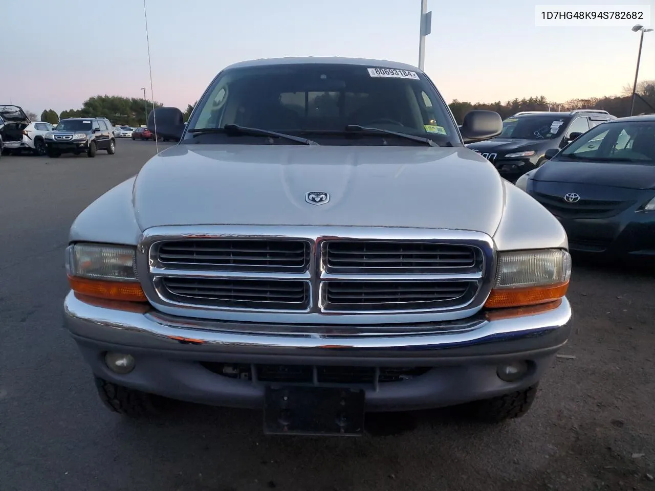 2004 Dodge Dakota Quad Slt VIN: 1D7HG48K94S782682 Lot: 80693184