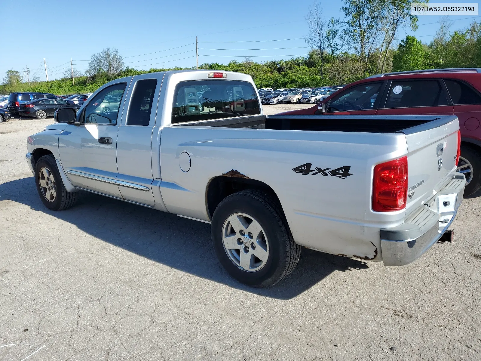 2005 Dodge Dakota Laramie VIN: 1D7HW52J35S322198 Lot: 47046414